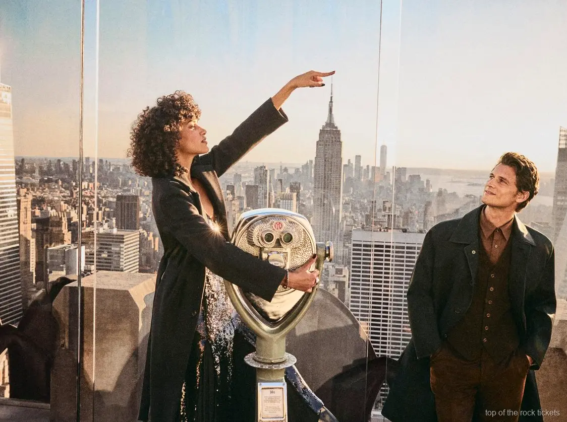 Vue sur le ciel de Manhattan depuis l'observatoire Top of the Rock